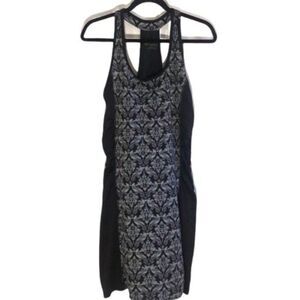 Lola Stretch Racerback Dress Damask Black Gray
